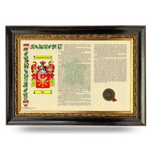Rey Armorial Landscape Framed - Heirloom