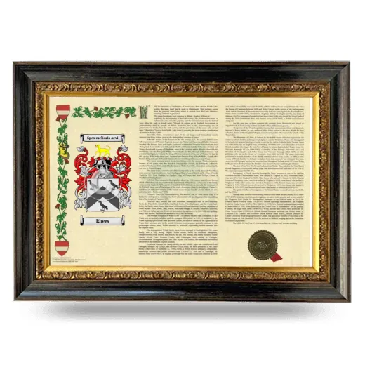 Rhees Armorial Landscape Framed - Heirloom