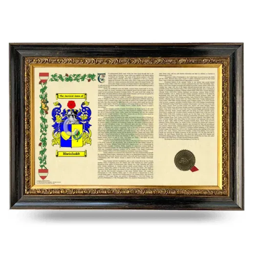 Rheinholdt Armorial Landscape Framed - Heirloom