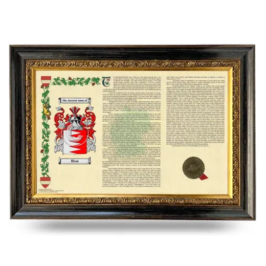Rhor Armorial Landscape Framed - Heirloom