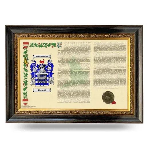 Rhynold Armorial Landscape Framed - Heirloom