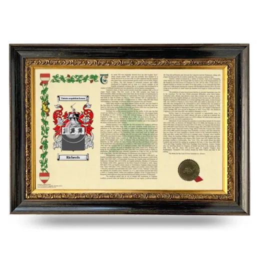 Richerds Armorial Landscape Framed - Heirloom