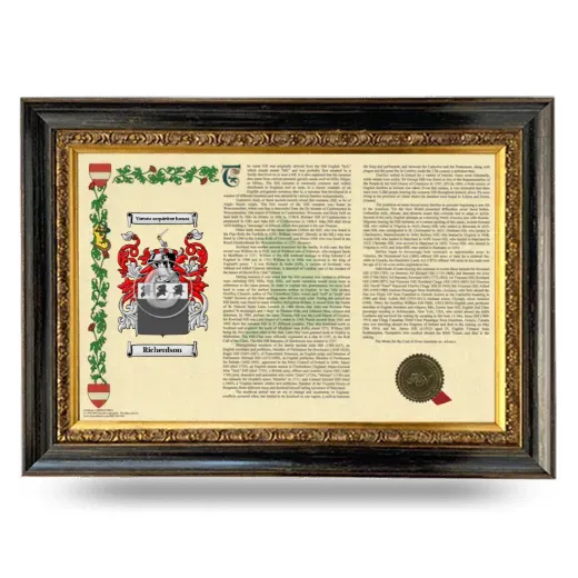 Richerdson Armorial Landscape Framed - Heirloom