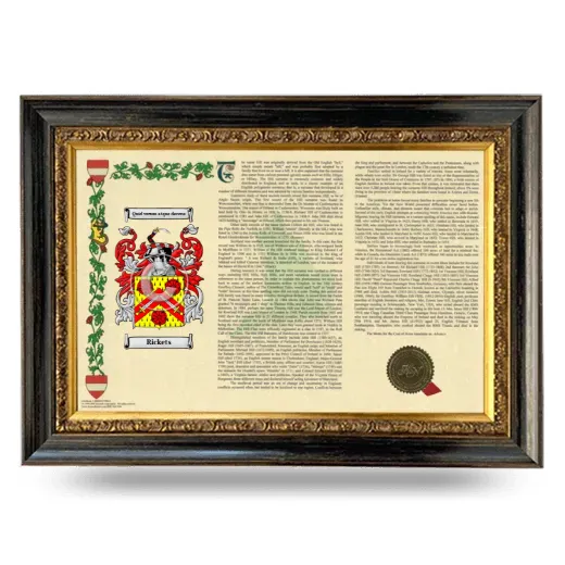 Rickets Armorial Landscape Framed - Heirloom