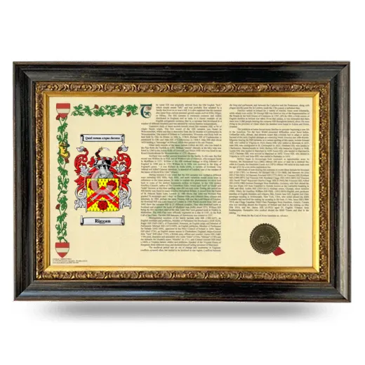 Riggan Armorial Landscape Framed - Heirloom