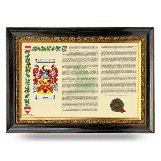Rigot Armorial Landscape Framed - Heirloom