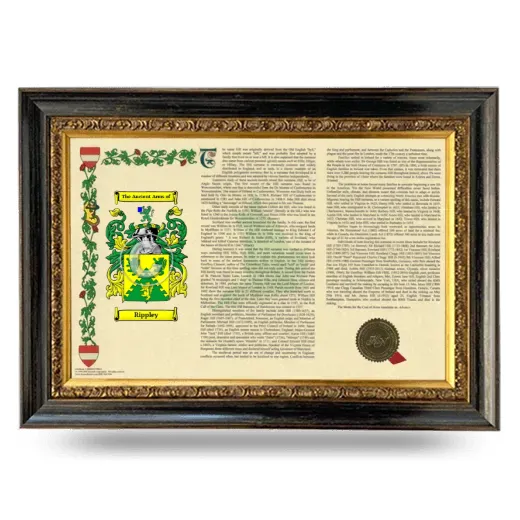 Rippley Armorial Landscape Framed - Heirloom