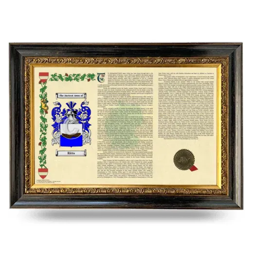 Ritts Armorial Landscape Framed - Heirloom