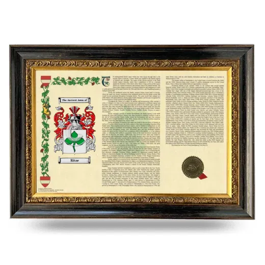 Ritze Armorial Landscape Framed - Heirloom
