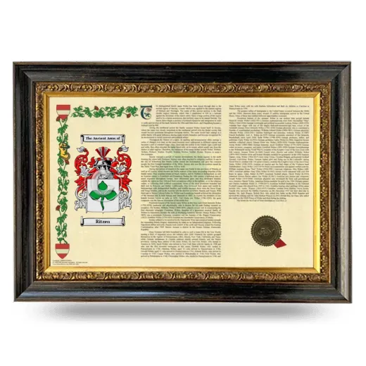 Ritzen Armorial Landscape Framed - Heirloom