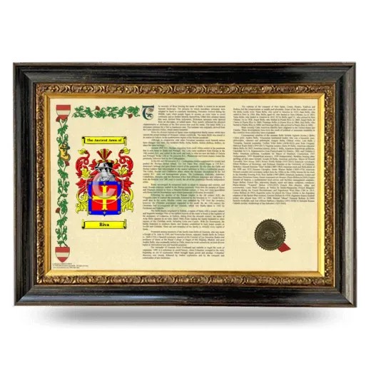 Riva Armorial Landscape Framed - Heirloom