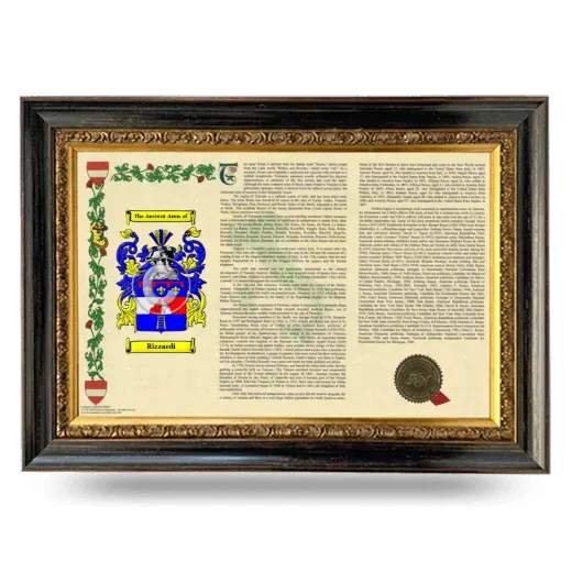 Rizzardi Armorial Landscape Framed - Heirloom