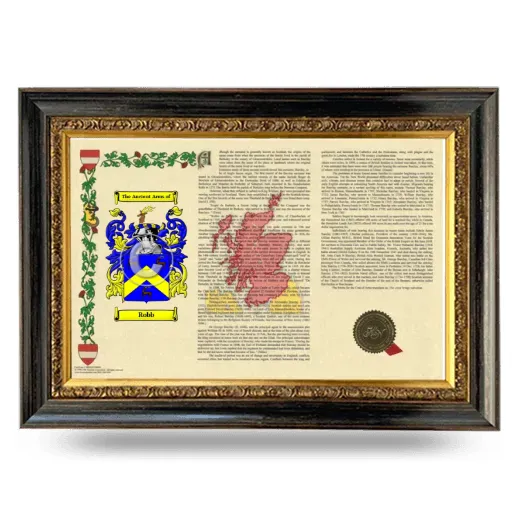 Robb Armorial Landscape Framed - Heirloom