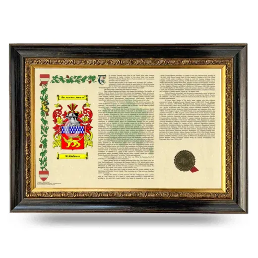 Robideau Armorial Landscape Framed - Heirloom