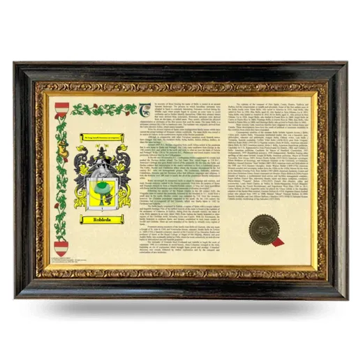 Robleda Armorial Landscape Framed - Heirloom