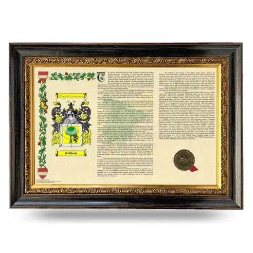 Robledo Armorial Landscape Framed - Heirloom