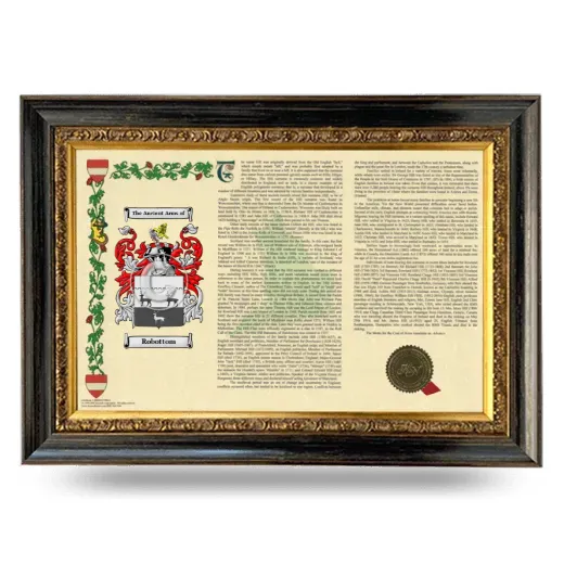 Robottom Armorial Landscape Framed - Heirloom