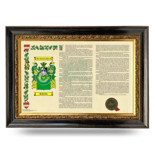 Rodricks Armorial Landscape Framed - Heirloom