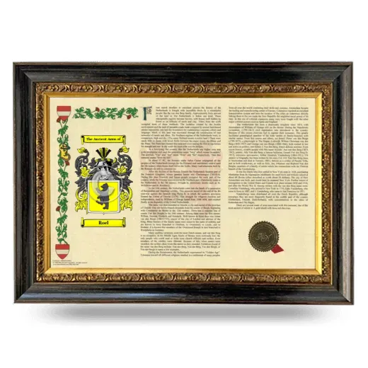 Roel Armorial Landscape Framed - Heirloom