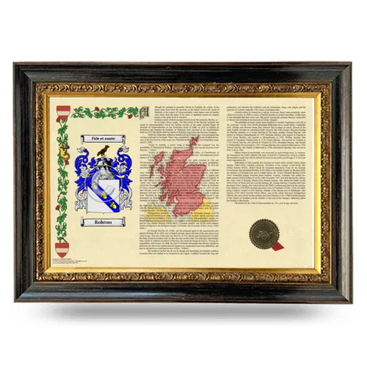 Rolston Armorial Landscape Framed - Heirloom