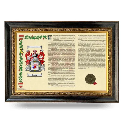 Romin Armorial Landscape Framed - Heirloom