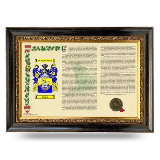 Roncie Armorial Landscape Framed - Heirloom