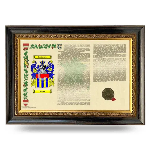 Ronne Armorial Landscape Framed - Heirloom