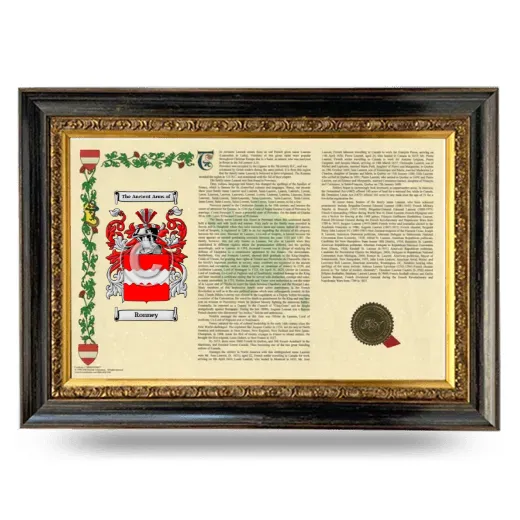 Ronney Armorial Landscape Framed - Heirloom