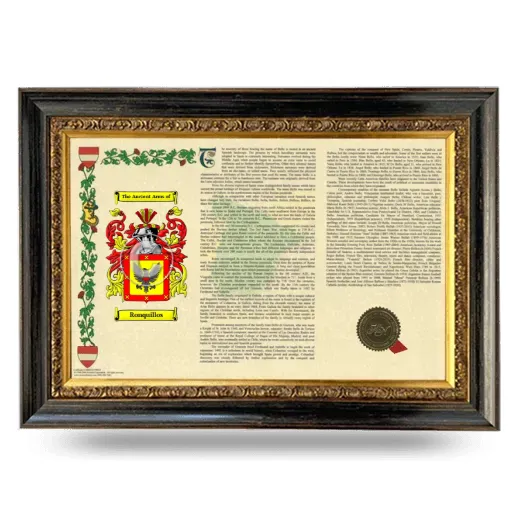 Ronquillos Armorial Landscape Framed - Heirloom