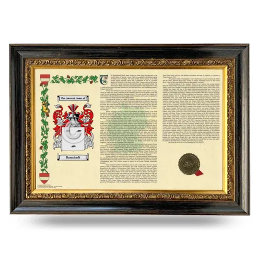 Ronstadt Armorial Landscape Framed - Heirloom