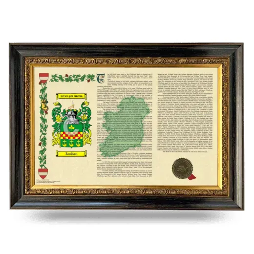 Roohan Armorial Landscape Framed - Heirloom