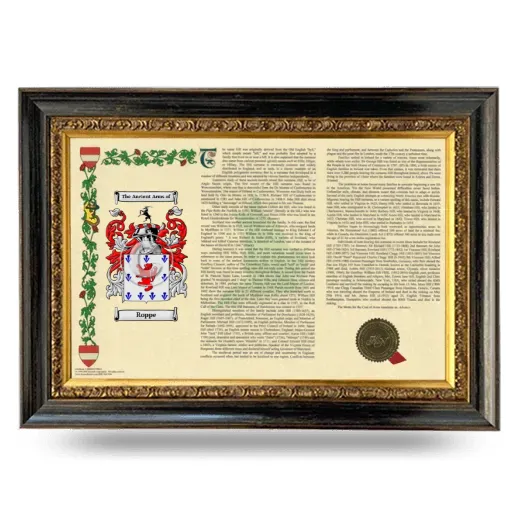 Roppe Armorial Landscape Framed - Heirloom