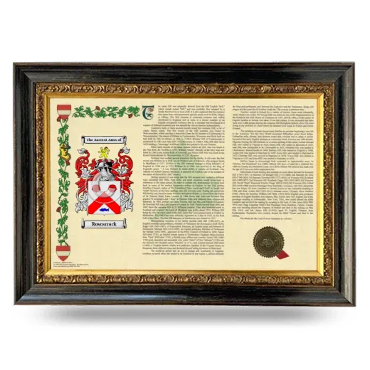Roscarrack Armorial Landscape Framed - Heirloom
