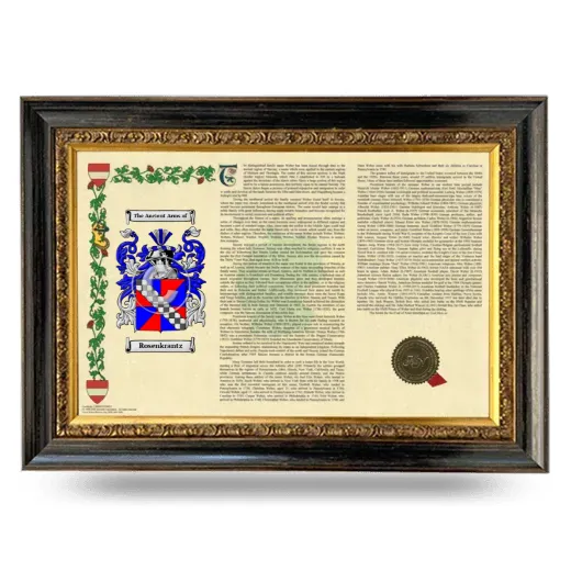 Rosenkrantz Armorial Landscape Framed - Heirloom
