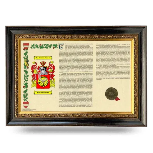 Rosenkrantz Armorial Landscape Framed - Heirloom