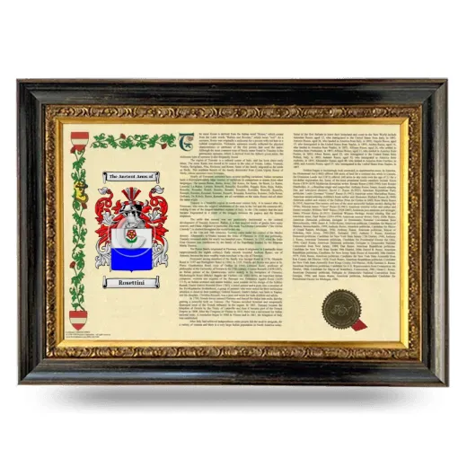 Rosettini Armorial Landscape Framed - Heirloom