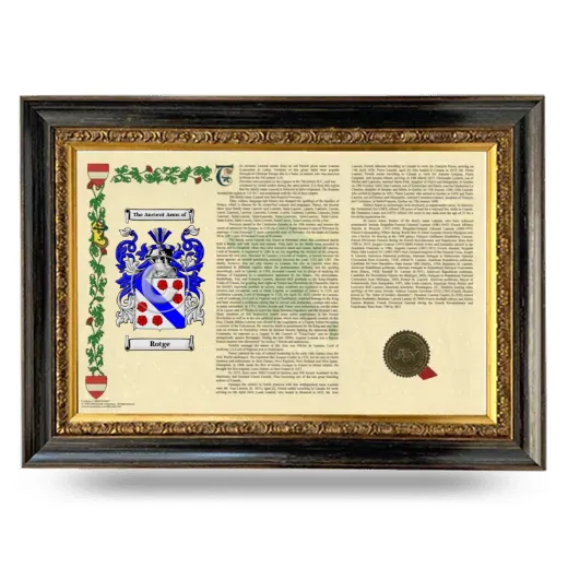 Rotge Armorial Landscape Framed - Heirloom