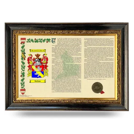 Rothan Armorial Landscape Framed - Heirloom
