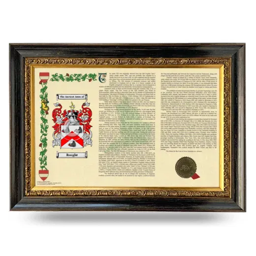 Rought Armorial Landscape Framed - Heirloom