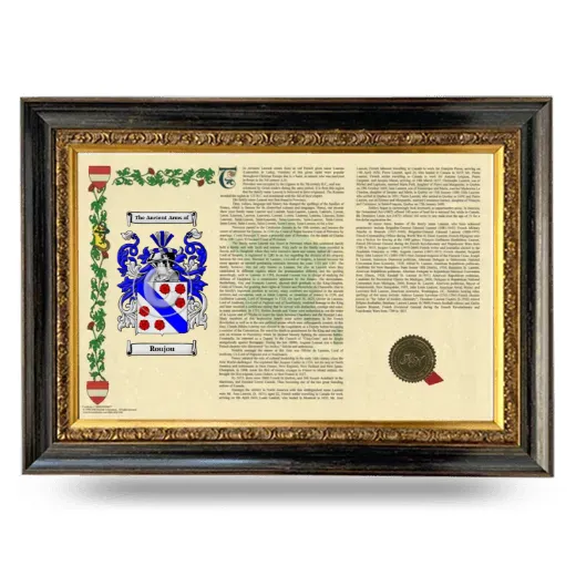 Roujou Armorial Landscape Framed - Heirloom