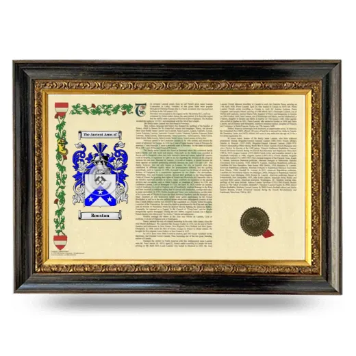 Roustan Armorial Landscape Framed - Heirloom