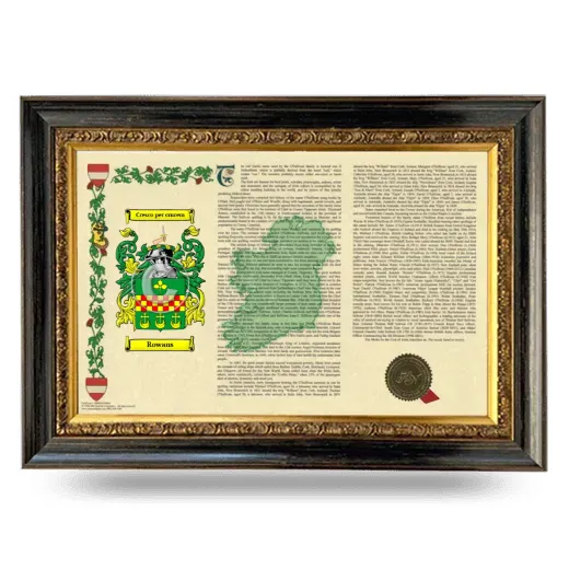 Rowans Armorial Landscape Framed - Heirloom