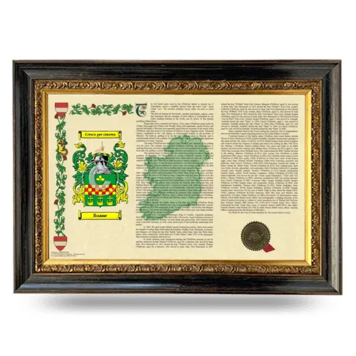 Ruane Armorial Landscape Framed - Heirloom