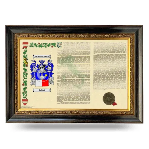 Rubini Armorial Landscape Framed - Heirloom