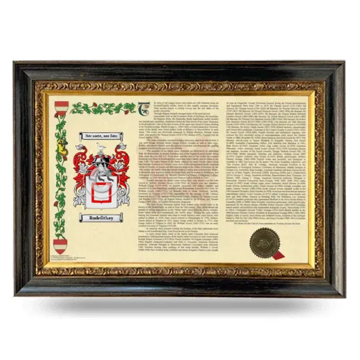Rudefithay Armorial Landscape Framed - Heirloom