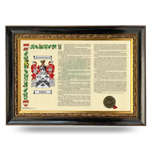 Rufford Armorial Landscape Framed - Heirloom