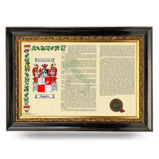 Ruggerio Armorial Landscape Framed - Heirloom