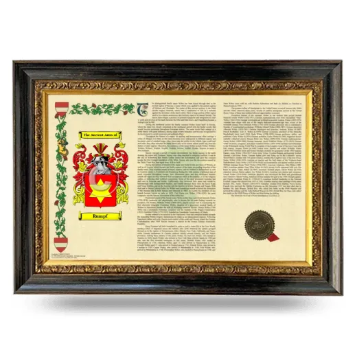 Rumpf Armorial Landscape Framed - Heirloom