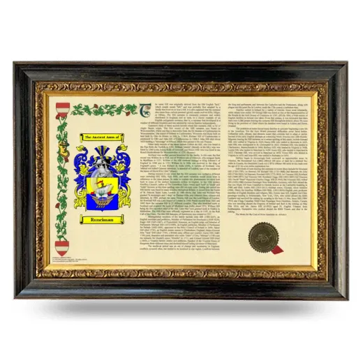 Runciman Armorial Landscape Framed - Heirloom