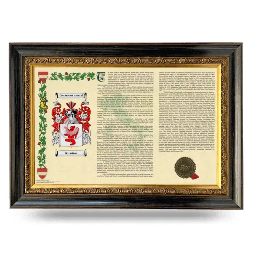 Russino Armorial Landscape Framed - Heirloom